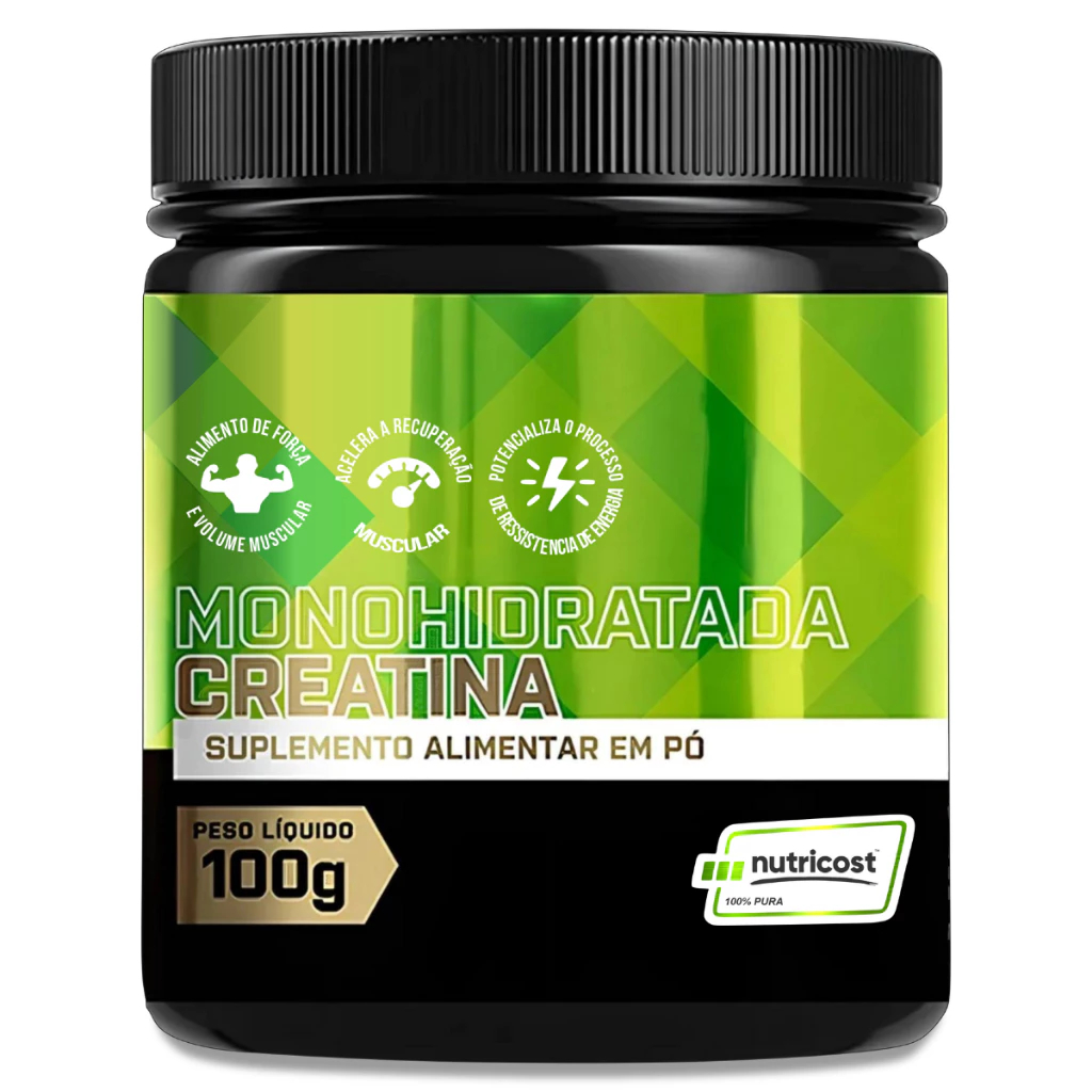 Creatina Pura Creatina Monohidratada Pote 100g pt 