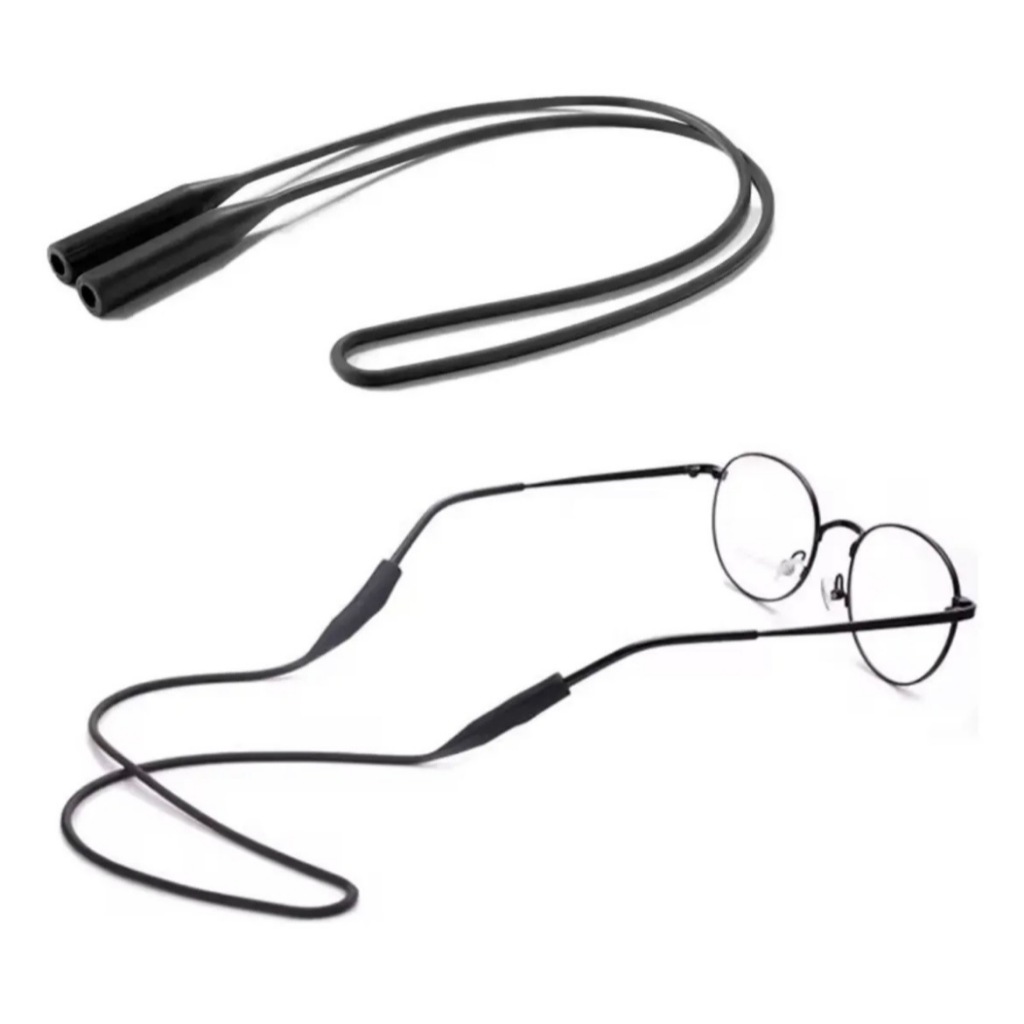 Cordão De Silicone Salva-Óculos Adulto Anti-Qued