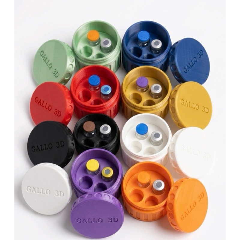 Estojo Porta 4 Ampolas 3ml Organizador Rígido Res