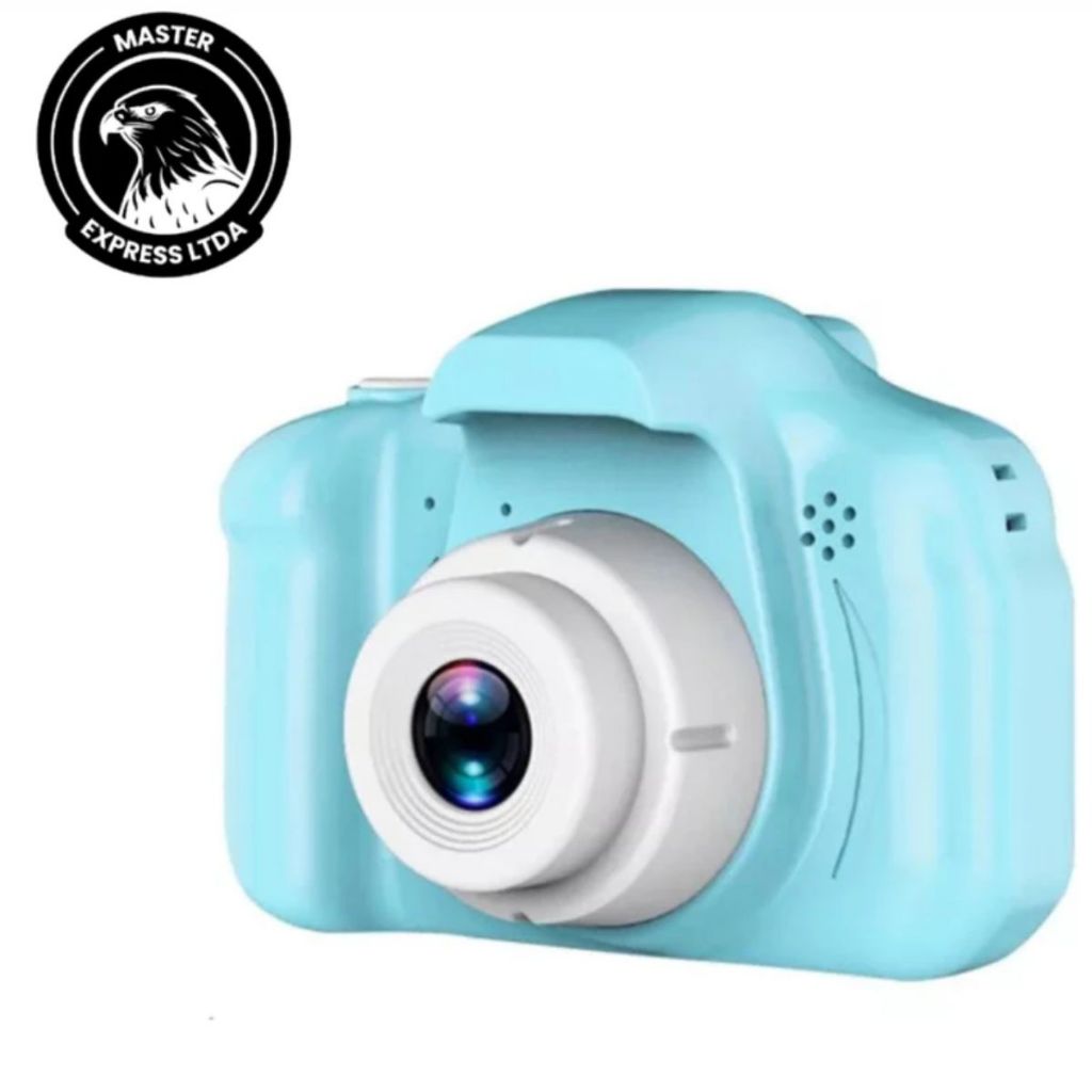 Mini Câmera Digital Azul Com Tela LCD 2.0 2MP Zoo