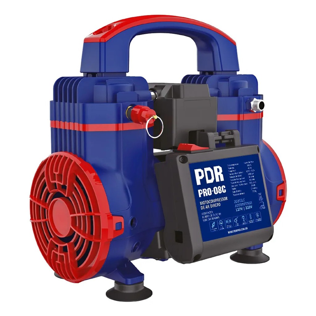 Compressor de ar direto PDR PRO08C Compacto 830 W 