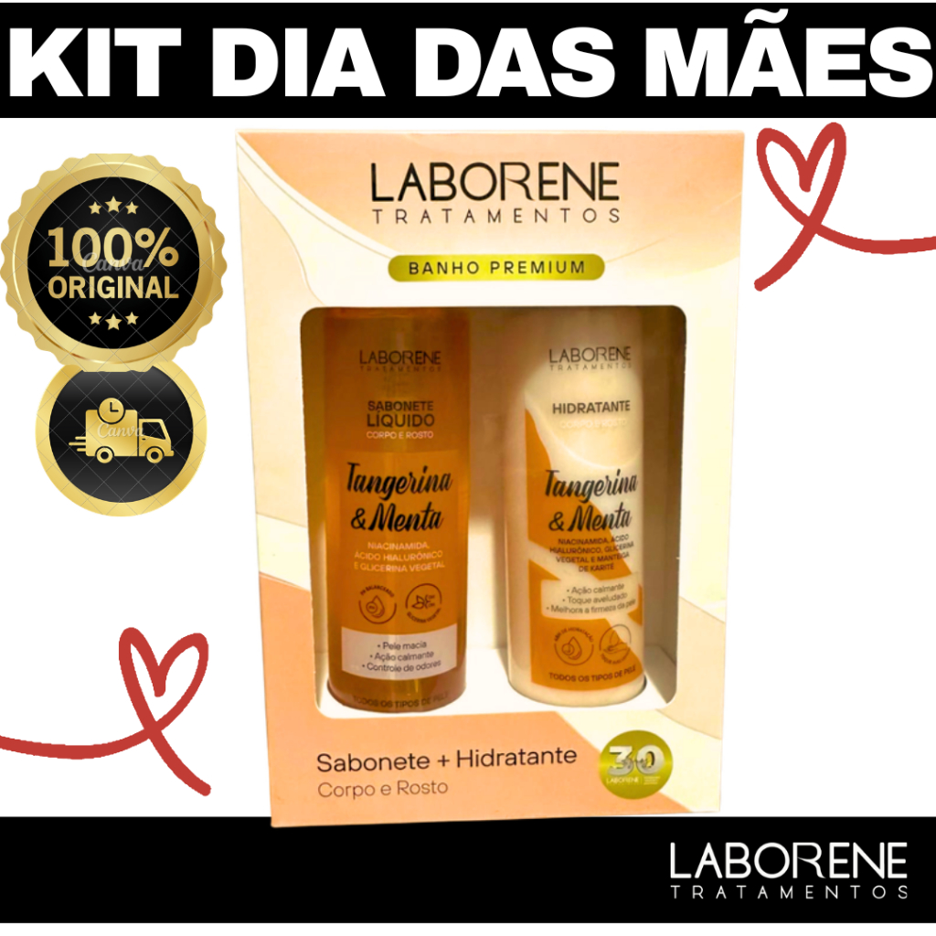 Kit Presente Sab. líquido 200ml + Hidra. corpo e 