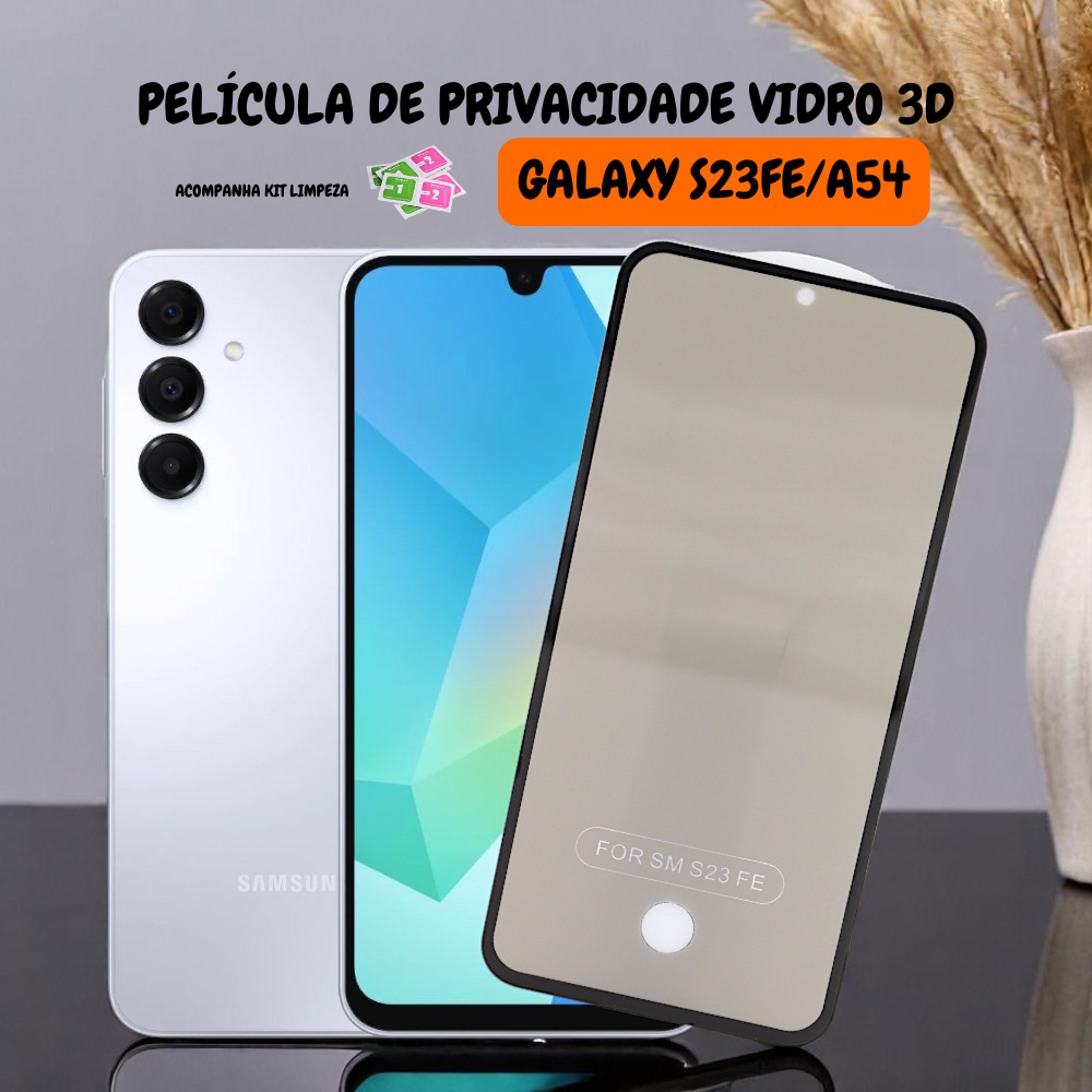 Película De Privacidade Vidro 3D PARA Galaxy S23 