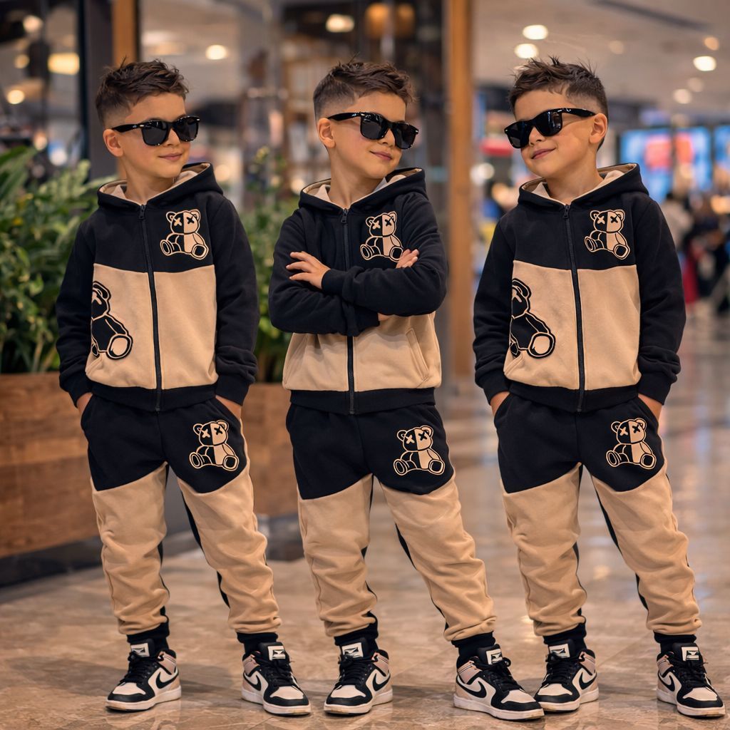 Conjunto Infantil Menino Inverno Estiloso Com Zíp