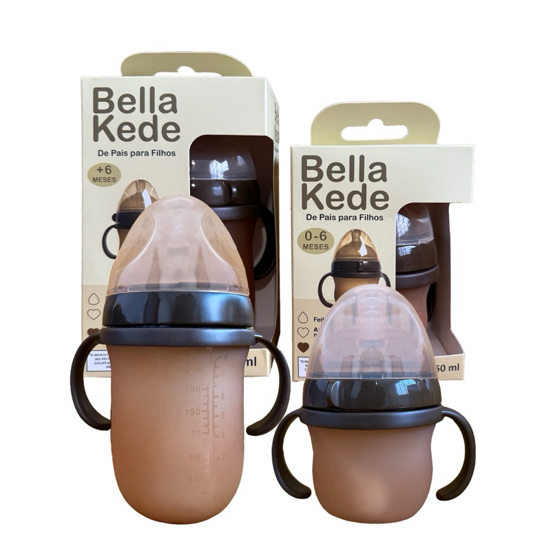 Mamadeira de Silicone Anticólica Bella Kede  Imit