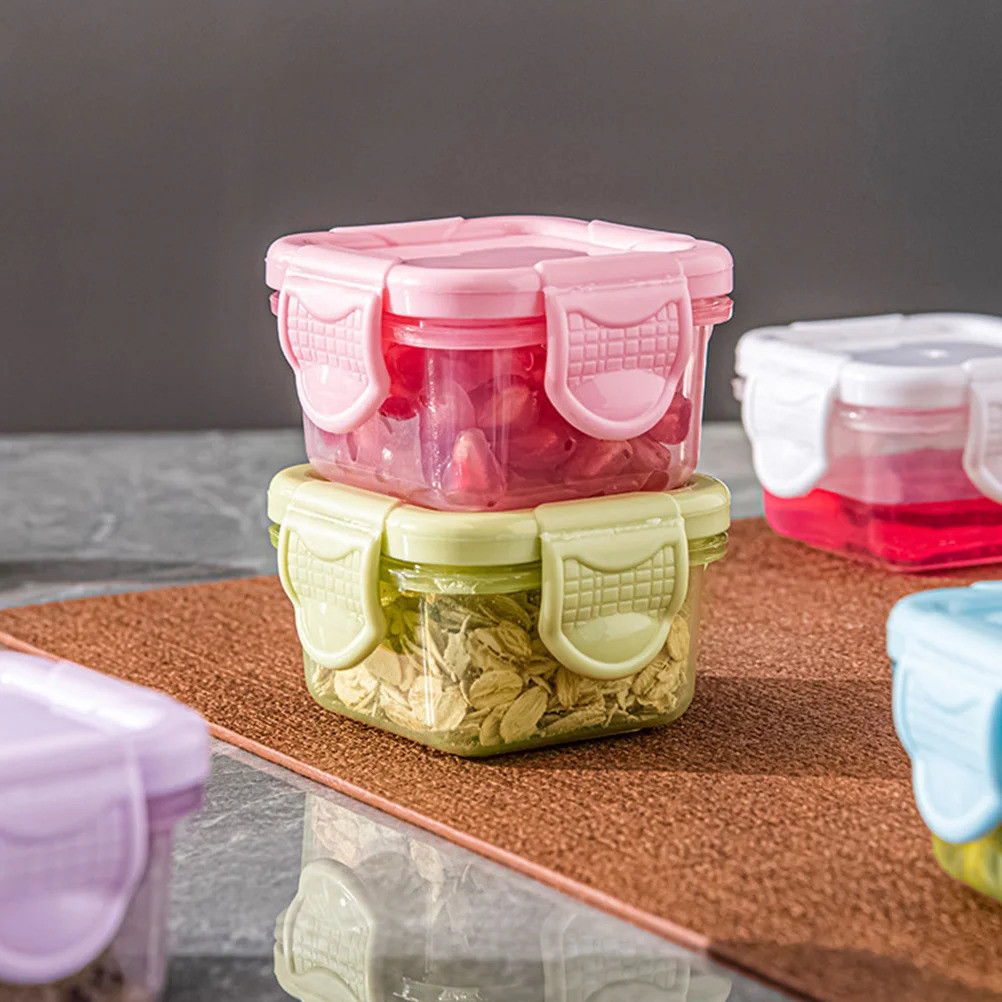 Kit 4 Potes 4/8Cm Para Lanche 60/150 ML Várias Co