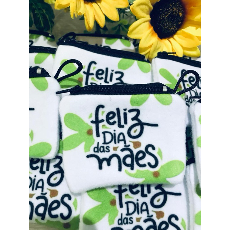 Chaveiro porta moedas para o Dia das Mãe kit 50 u