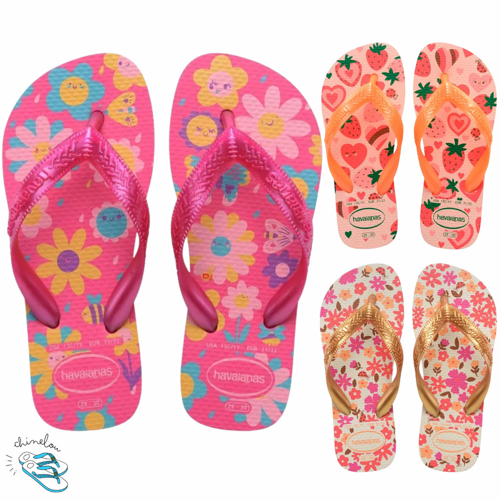 Sandalia Chinelo Havaianas Flores Verao Delicado M