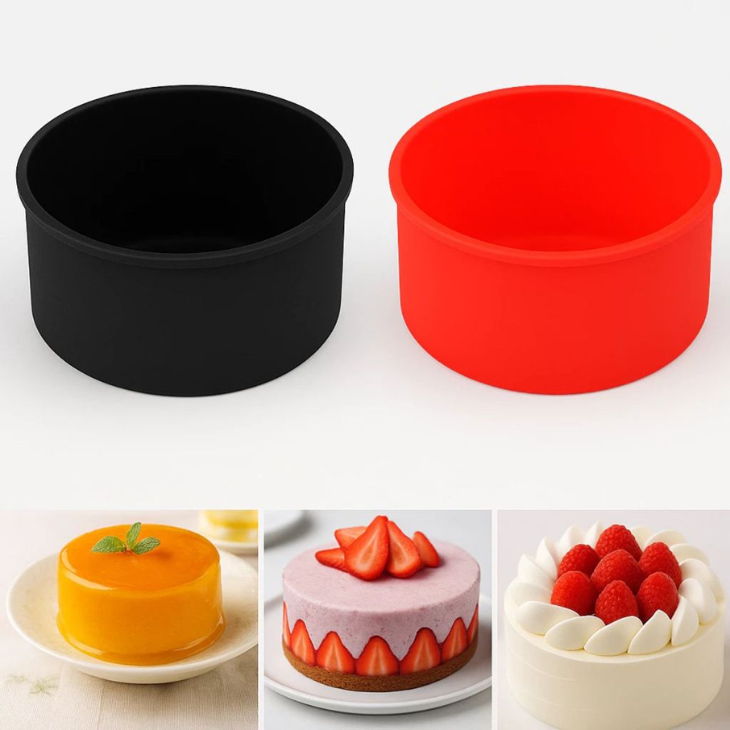 Forma De Silicone 14cm 600ml Mini Bolo Pudim Torta