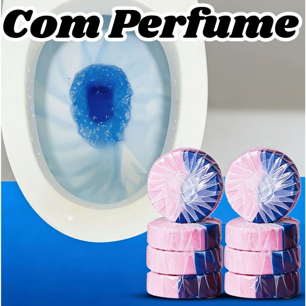 Kit 4 Pastilha Limpadora de Vaso Sanitário Dupla 