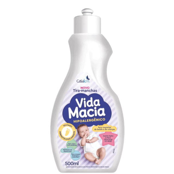 Tira Manchas Líquido Vida Macia 500ml Casa KM
