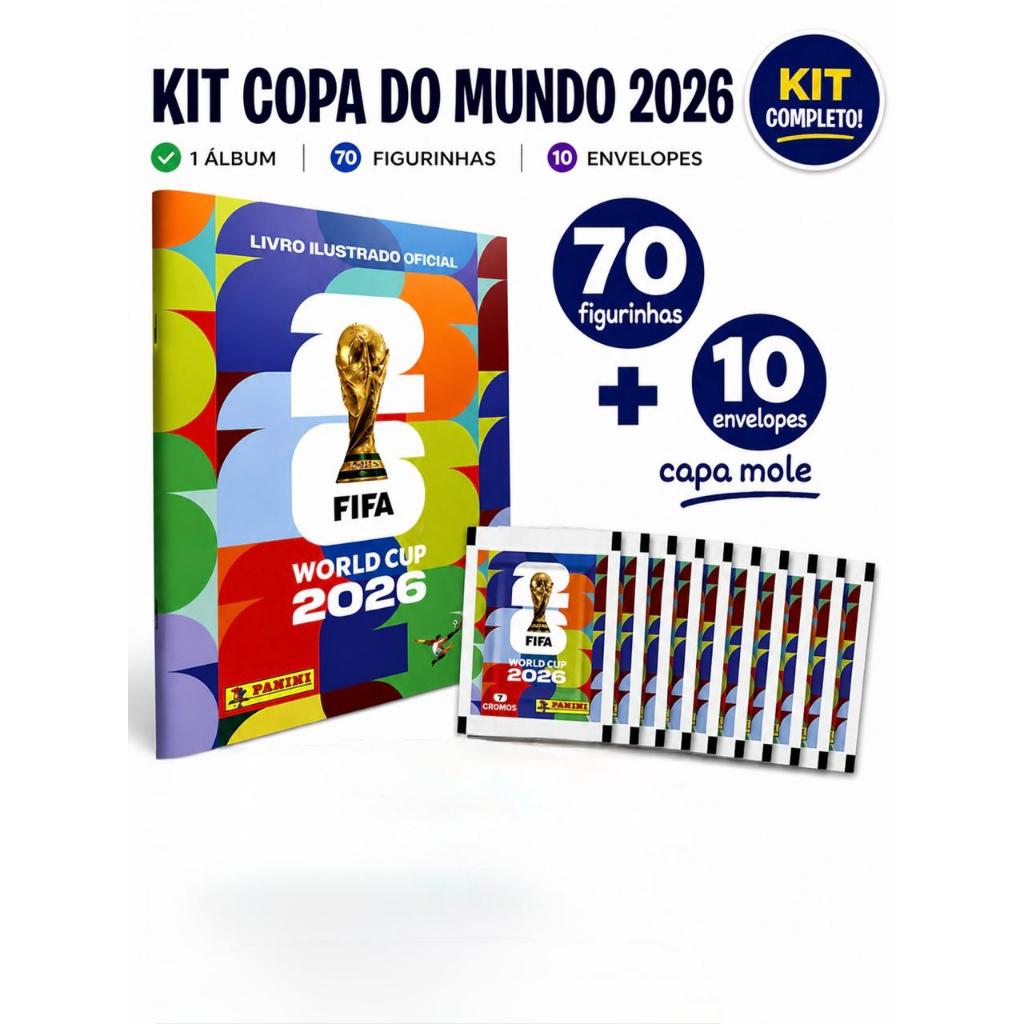 Álbum da copa 2026 oficial original (CAPA MOLE) +