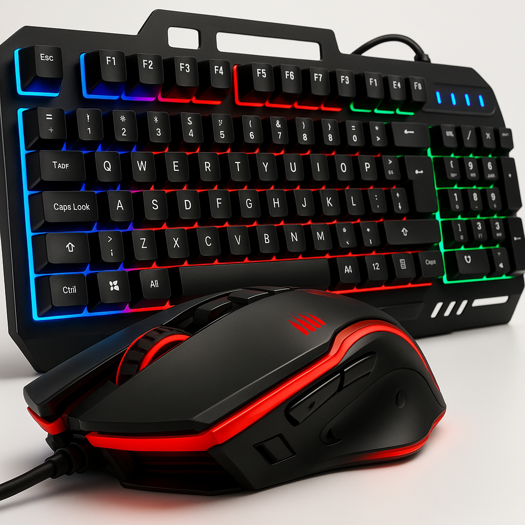 Teclado Gamer Semi Mecânico Com Led Rgb Usb Portu