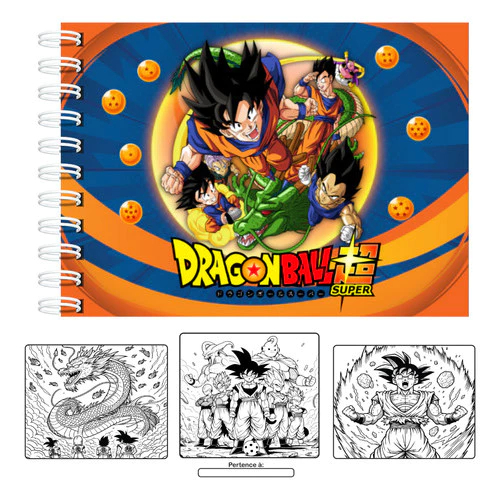 Livro De Colorir Dragonball Capa Dura 50 Páginas 