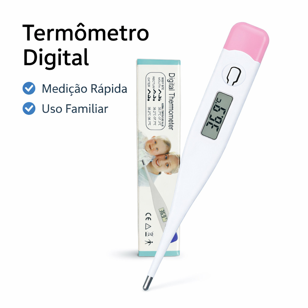 Termômetro Digital LCD Rápido para Febre Bebê I