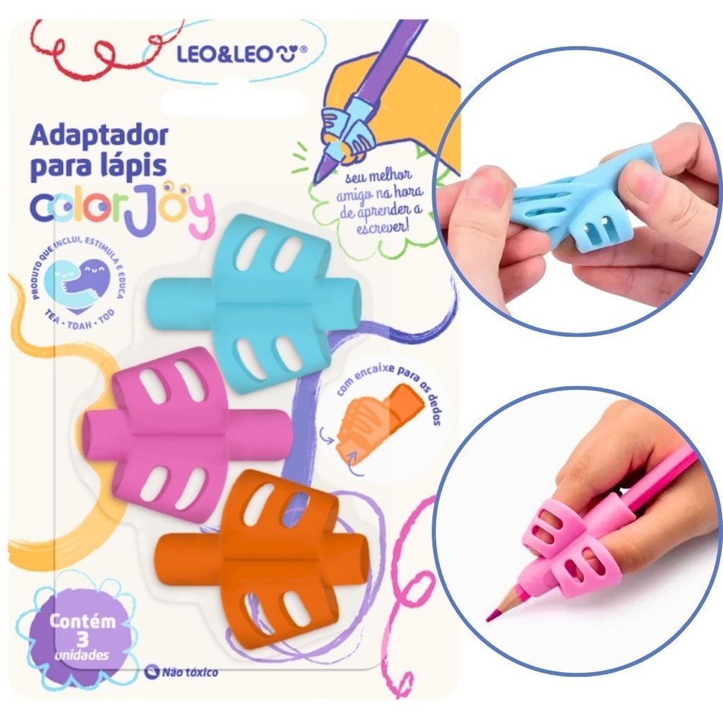 Adaptador para Escrita Apoio De Dedos p/ segura L�