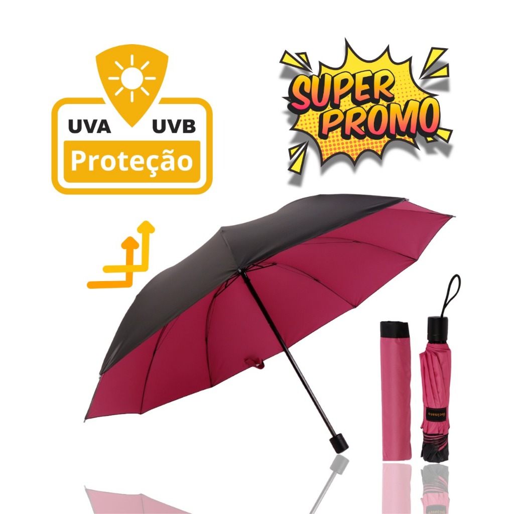Guarda Chuva Grande Reforçado Contra Vento Cabe N