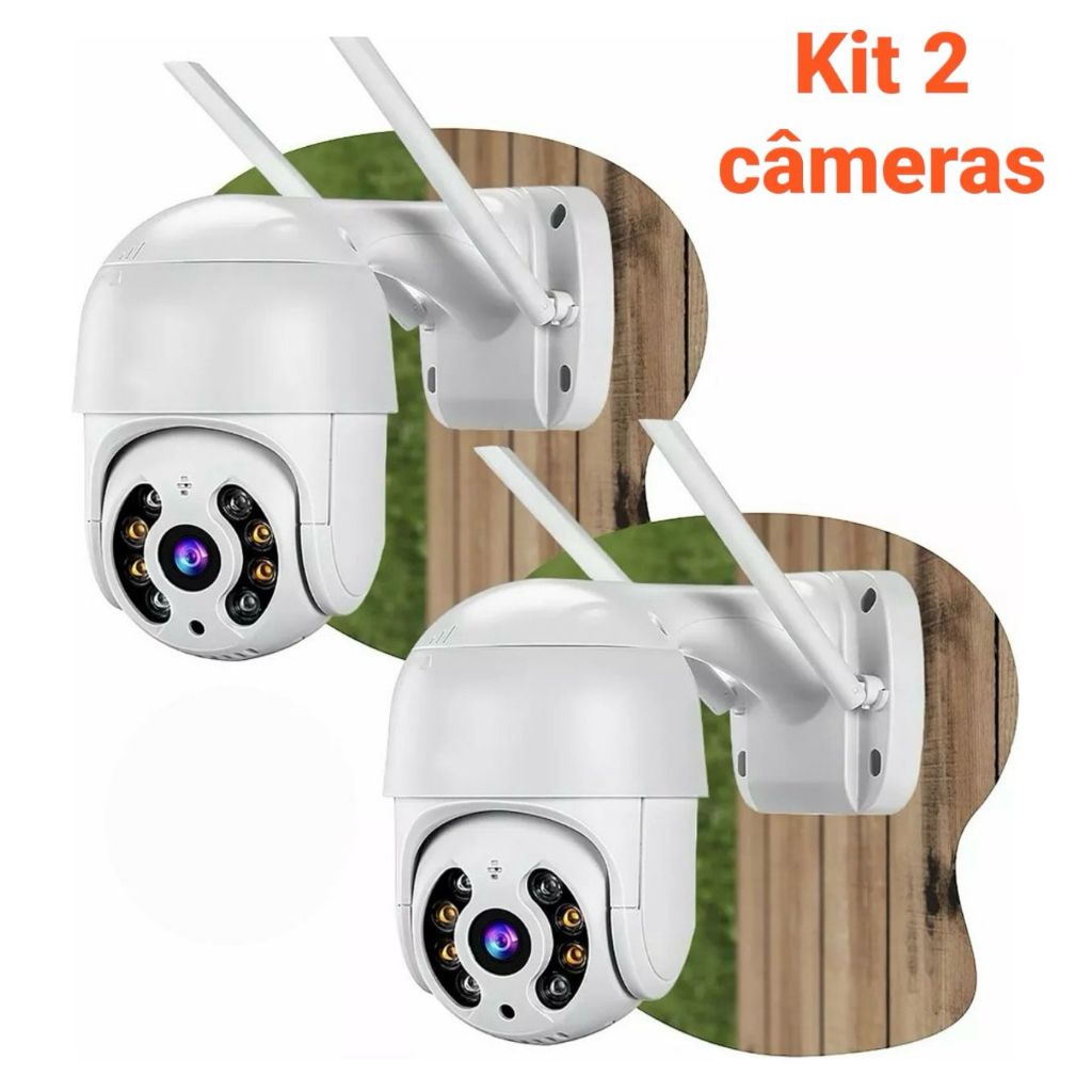 Kit 2 Câmeras De Segurança wi-fi externa À Prov