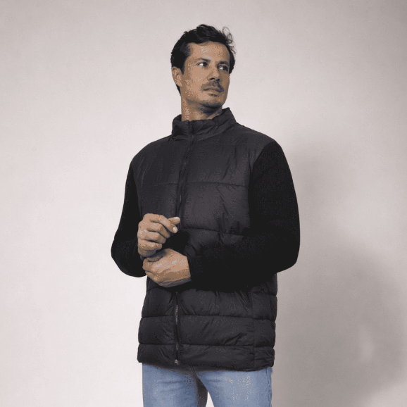 Jaqueta Masculina Puffer Bobojaco Casaco Nylon Imp