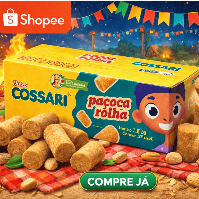 Paçoca Rolha Caixa 100 Unidades – Doce Emba