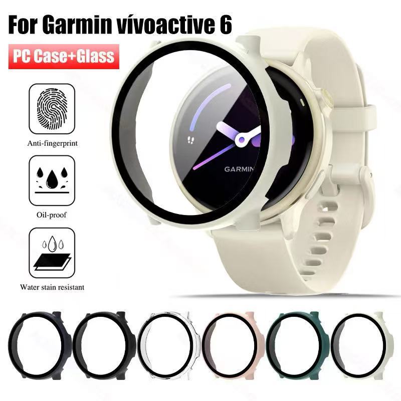 Lua cheia Capa Com Vidro Para Garmin  vivoactive 6