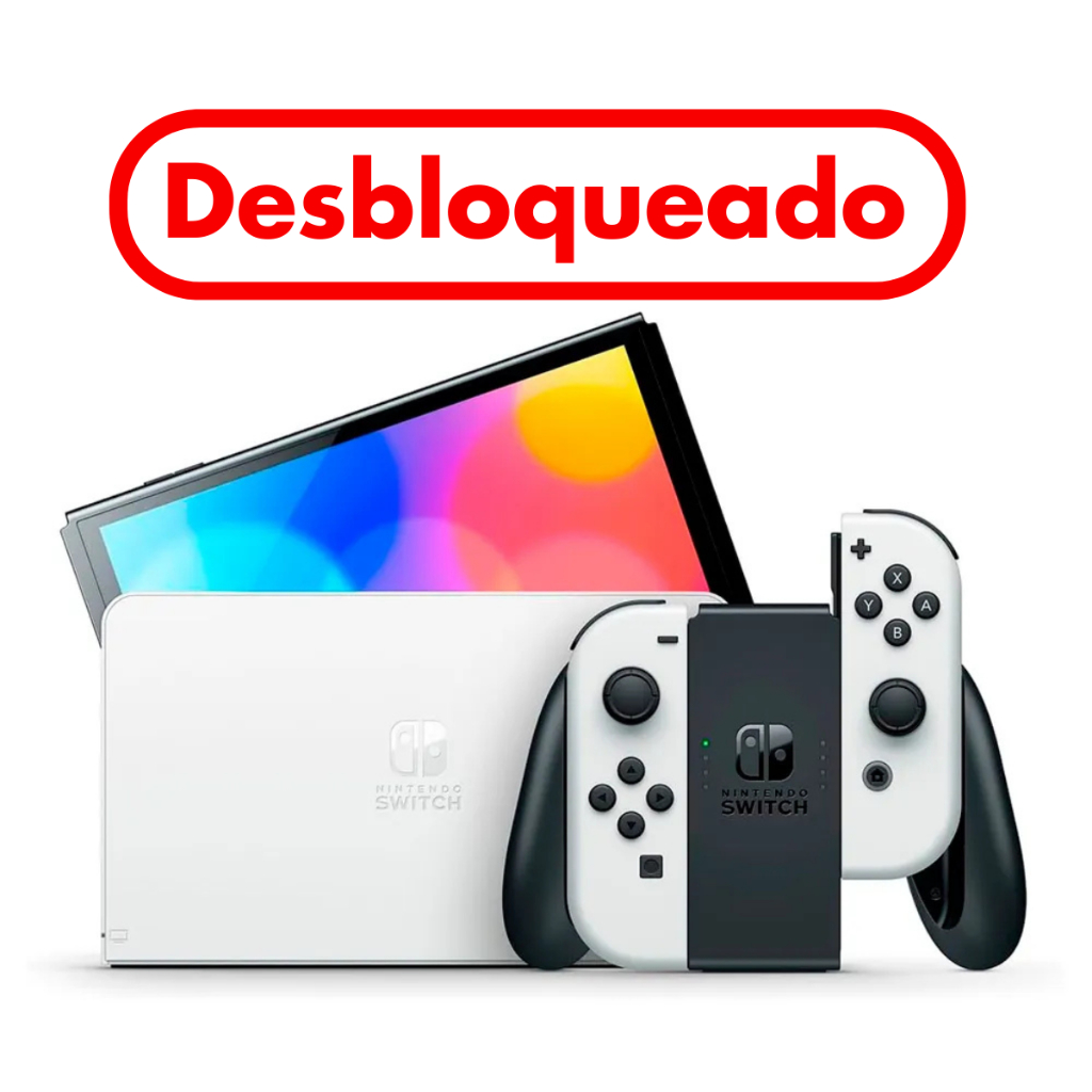 Nintendo Switch OLED Desbloqueado Novo  Branco, Ne