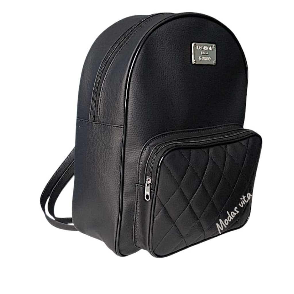 Mochila feminina Couro Sintetico Grande Impermeáv