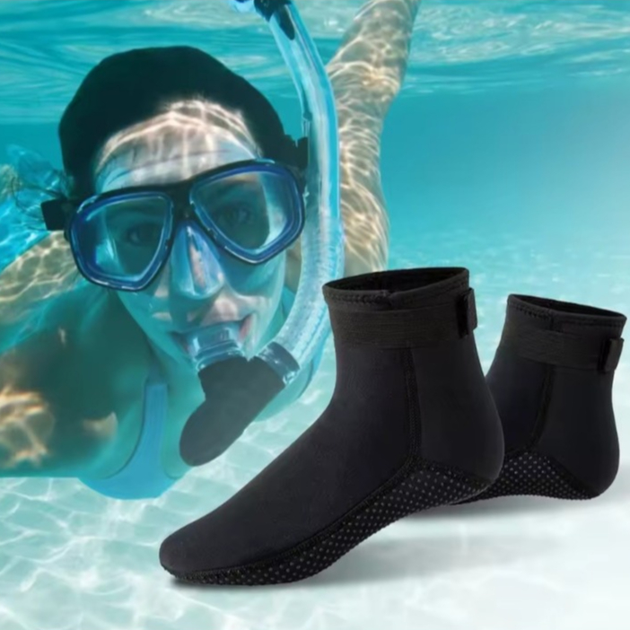 Meias de mergulho antiderrapante em neoprene para 