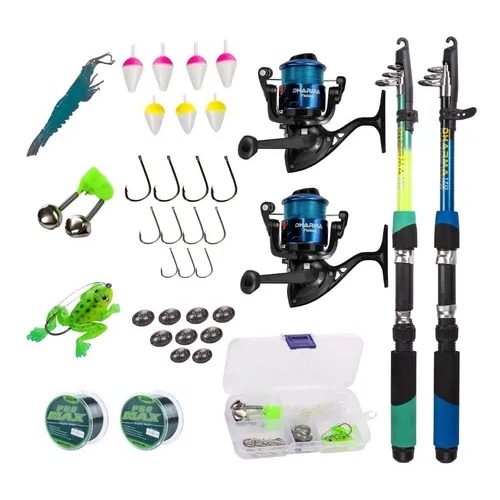 Kit Barato 2 Varas + 2 Molinetes + 1 Estojo Promo�