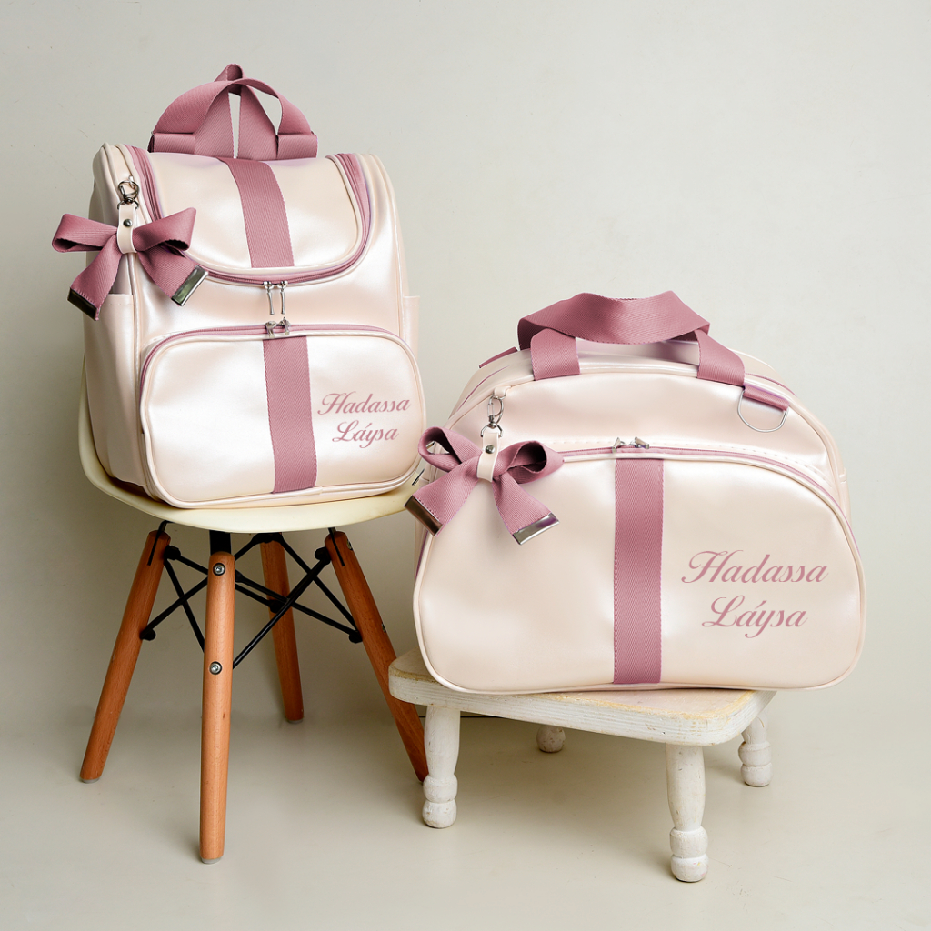 Kit Off Bolsa Maternidade Personalizado e Bordado 