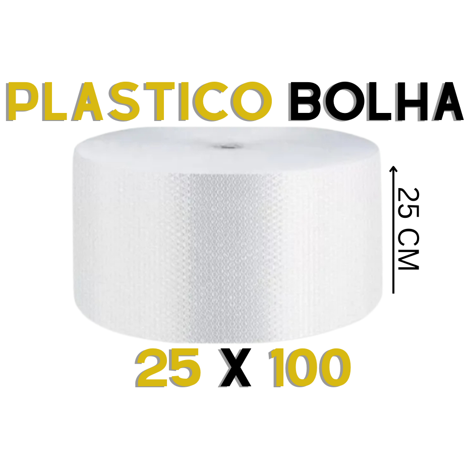 Plástico Bolha 25x100m Proteção e Segurança Mu