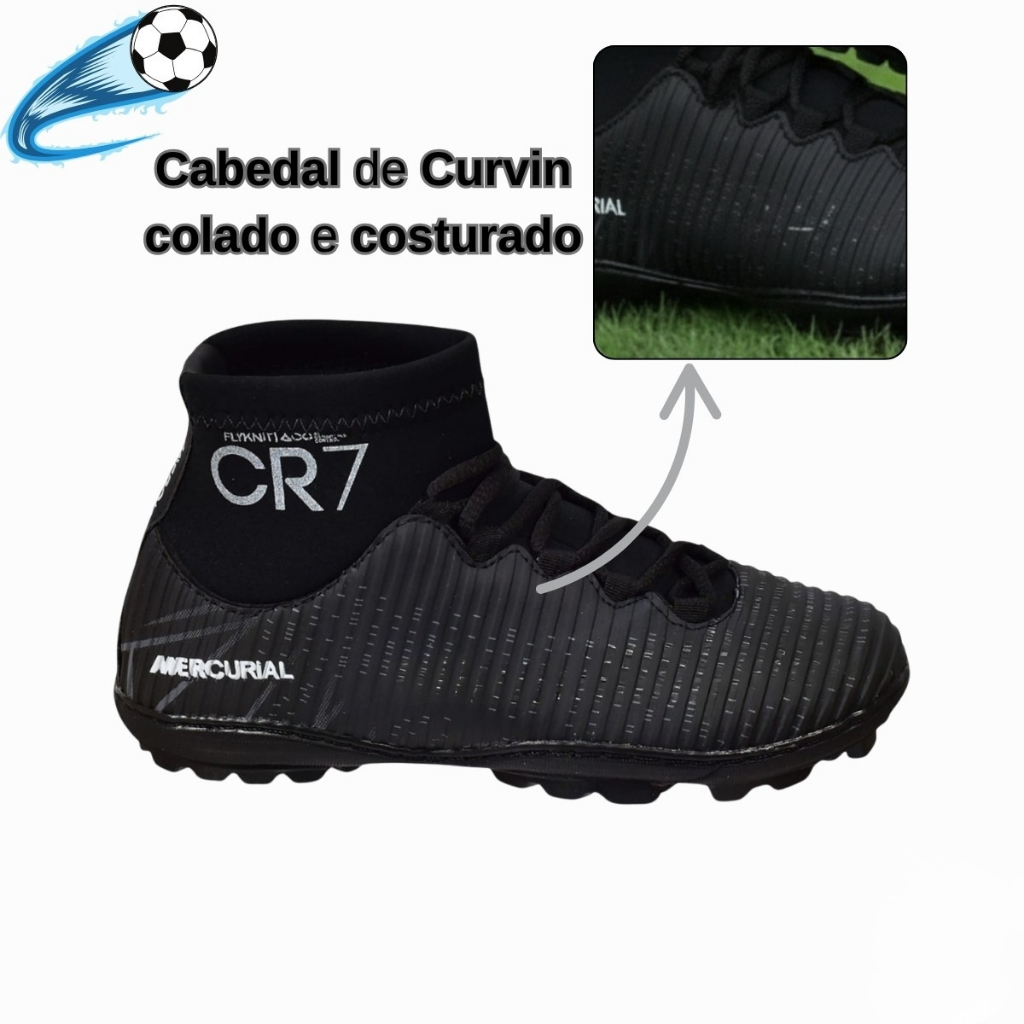 Chuteira adulto society infantil 2025 costurada e 