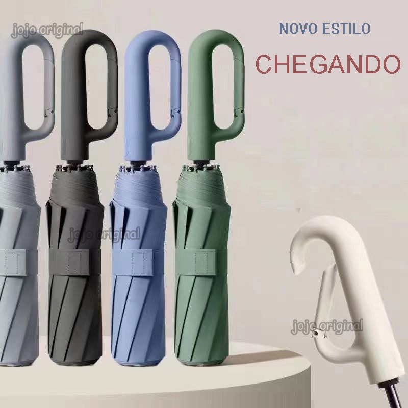 Novo Guarda-chuva Com Fivela De Anel Automático S