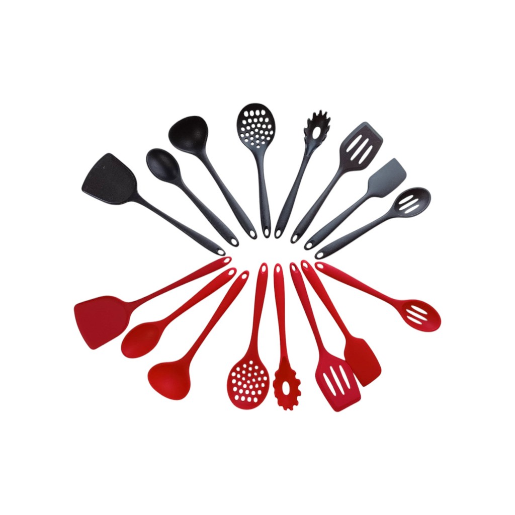 Peças Colheres De Silicone Cabo silicone Utensíl