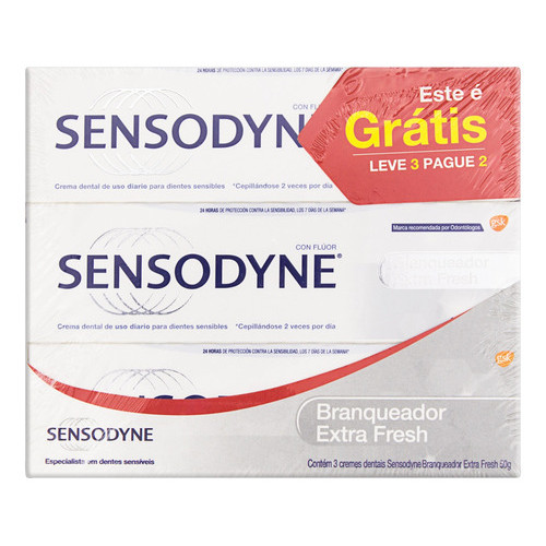 Pasta De Dentes Sensodyne Branqueador Extra Fresh 