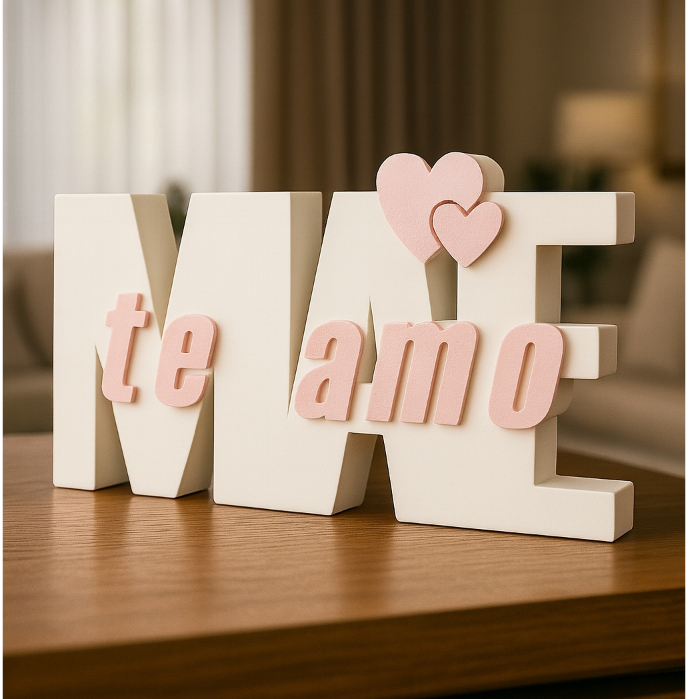 Letreiro Decorativo Mãe Te Amo Presente Criativo 