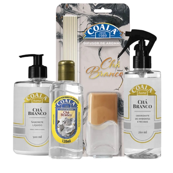 Kit Aromático Coala Home Chá Branco  Escolha Sua