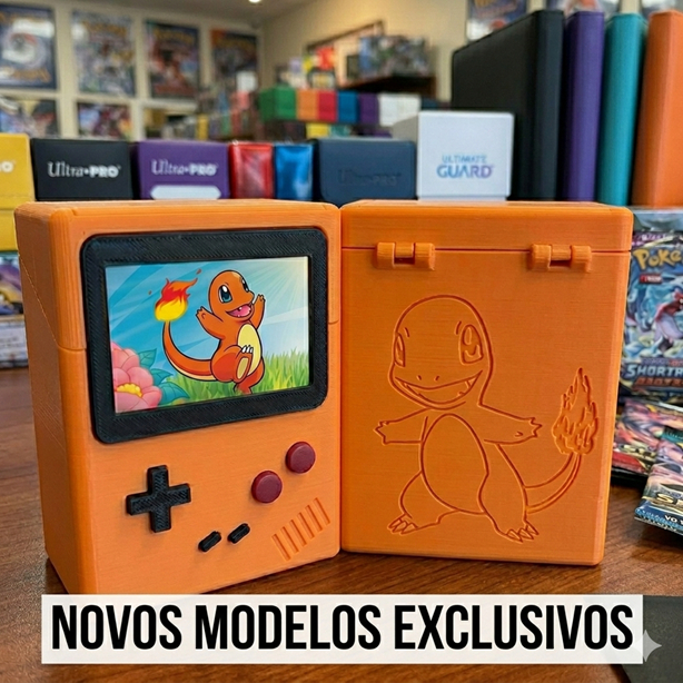 Deck Box Pokémon TCG Estilo Game Boy | Porta Cart