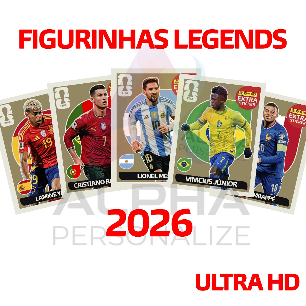 Figurinha Legend Extra Sticker Vini Junior Cristia