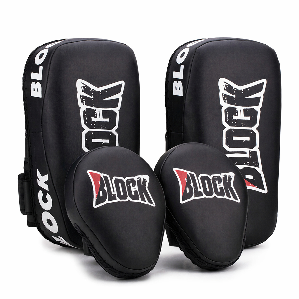 Kit Muay Thai Par Aparador De Chute e Manopla De F