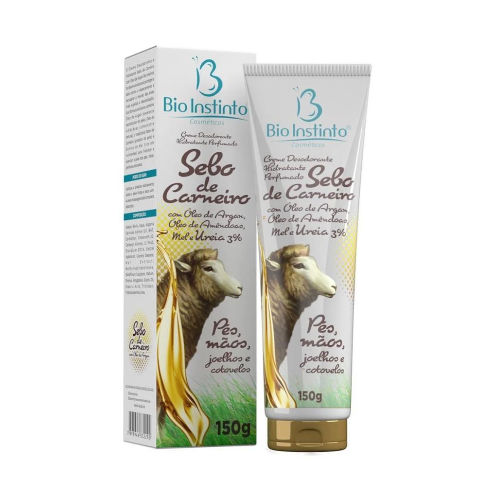 Creme Desodorante Hidratante Sebo de Carneiro 150g