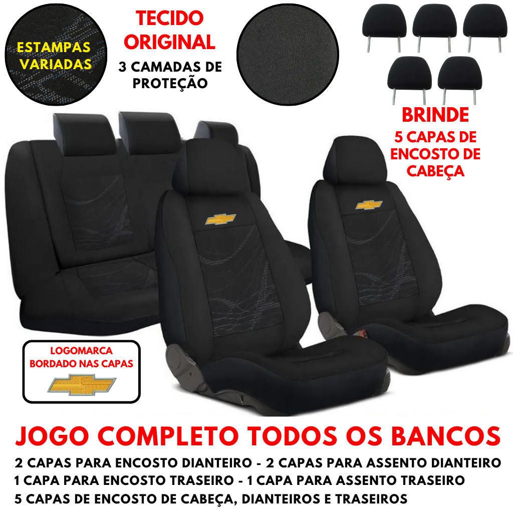 Capa De Banco Automotivo Em Tecido Grosso Carro Ch
