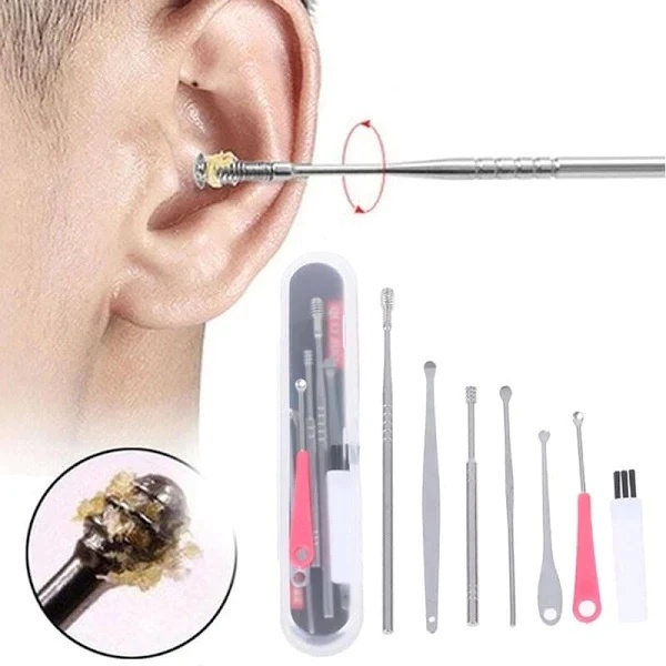 Kit 6 Limpeza De Cera, Removedor De Cera De Ouvido