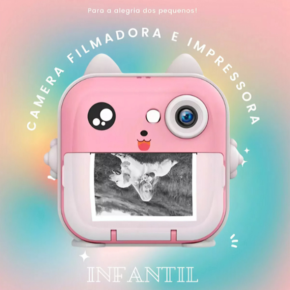 Camera De Impressão Instantânea Para Crianças V