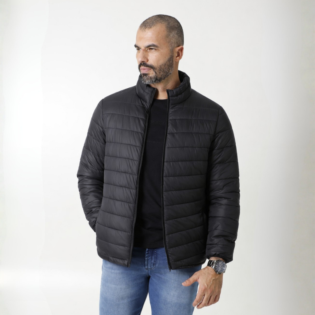 Jaqueta Masculina Bobojaco Nylon Bomber Sem Capuz 