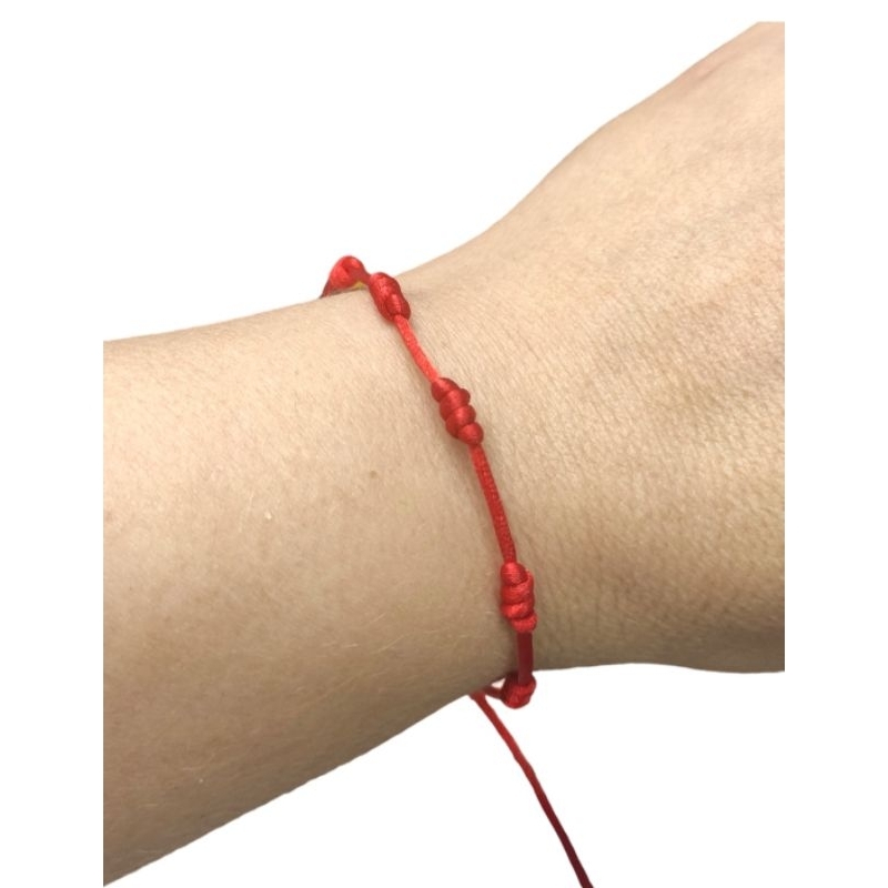Pulseiras  7 nós vermelha Proteção contra invej