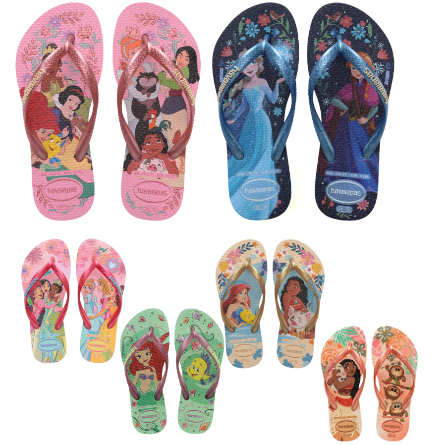 Chinelo Havaianas Infantil Kids Meninas Princesas 