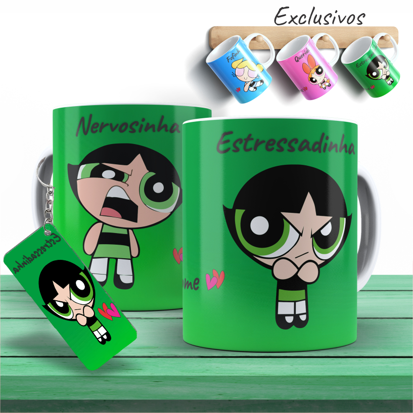Caneca Personalizada com nome Docinho Meninas Supe