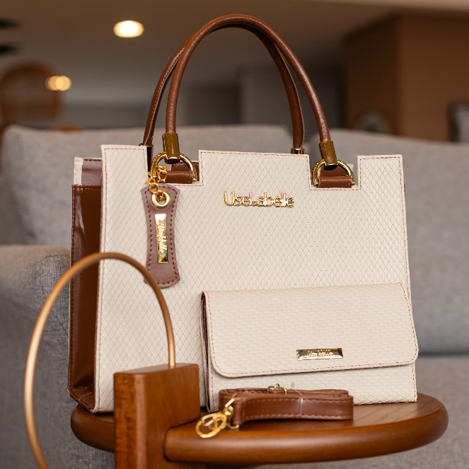 Promoção Kit 3 Bolsa Feminina Grande + Carteira 
