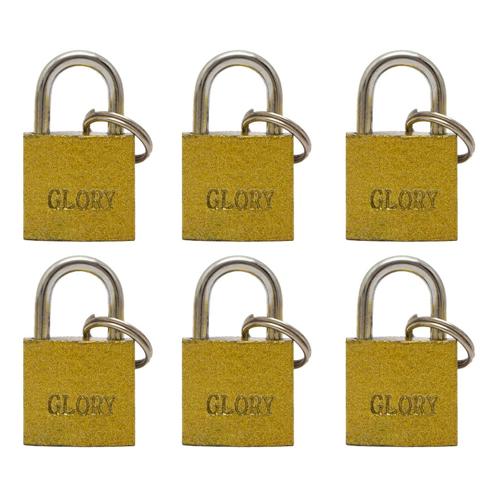 6 Unid Cadeado Pequeno Glory 20mm 6 Unid Reforçad